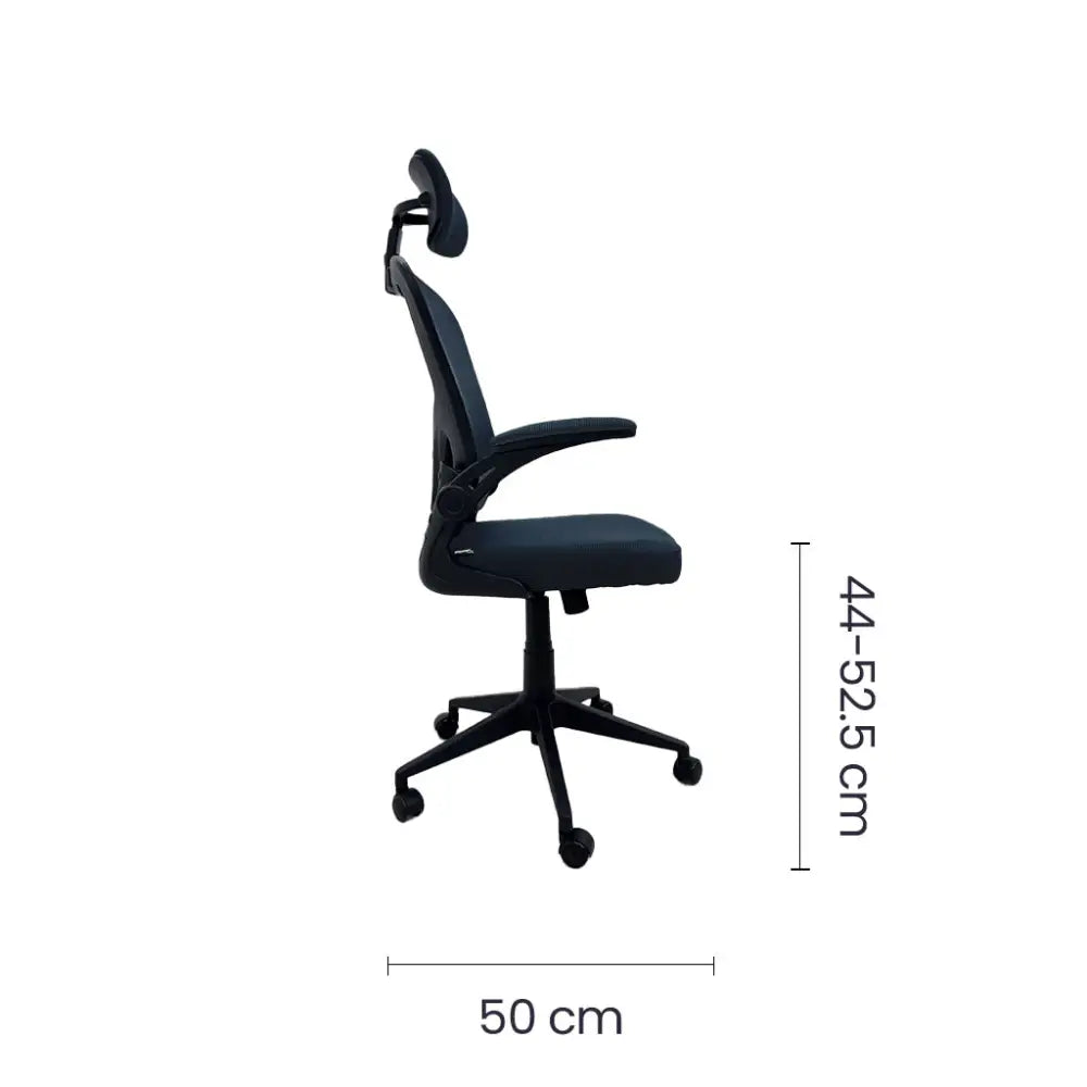 Silla de Escritorio Ergonómica Semi Ejecutiva Negra Tokoa (OS-2194) - Sillas