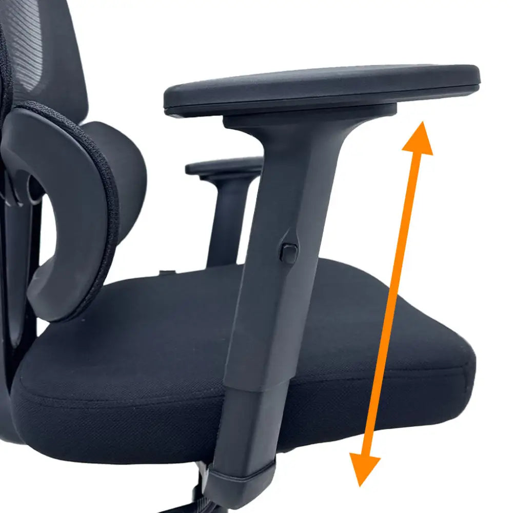 Silla de Escritorio Ergonómica Semi Ejecutiva Negra Tokoa (OS-2217) - Sillas