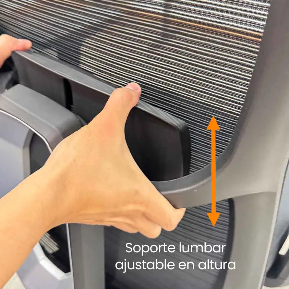 Silla de Escritorio Ergonómica Semi Ejecutiva Negra Tokoa (OS-2222) - Sillas