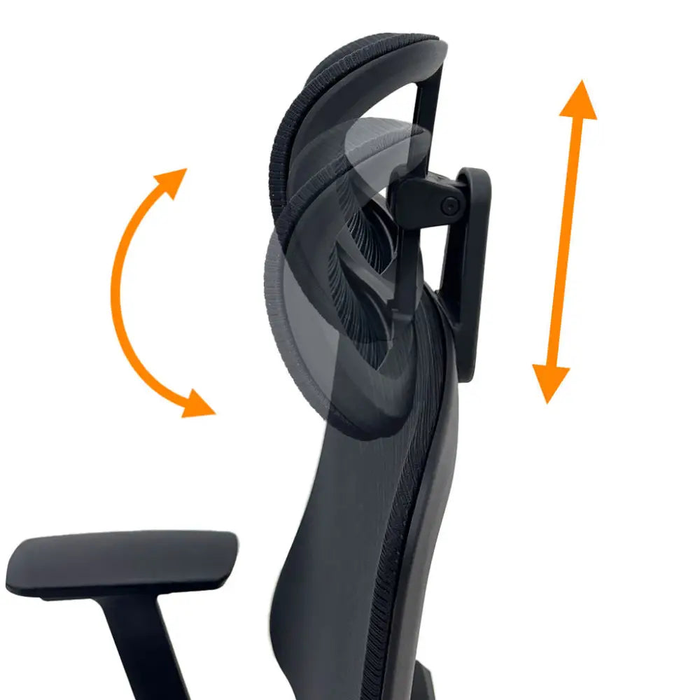 Silla de Escritorio Ergonómica Semi Ejecutiva Negra Tokoa (OS-2222) - Sillas