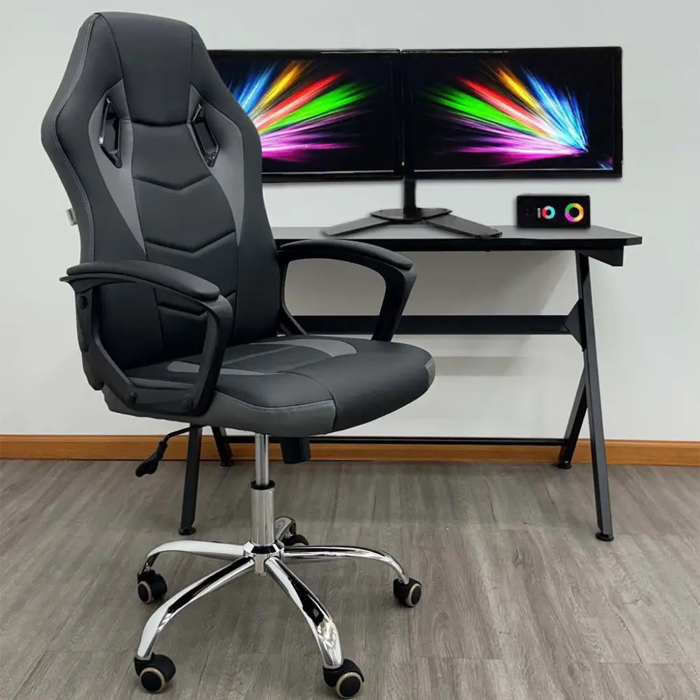Silla Gamer Negra/Gris Tokoa (OS-2186) - Sillas de Escritorio