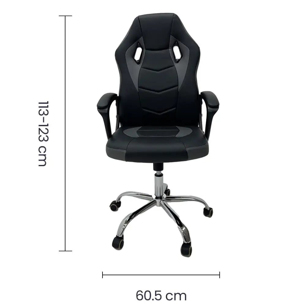 Silla Gamer Negra/Gris Tokoa (OS-2186) - Sillas de Escritorio
