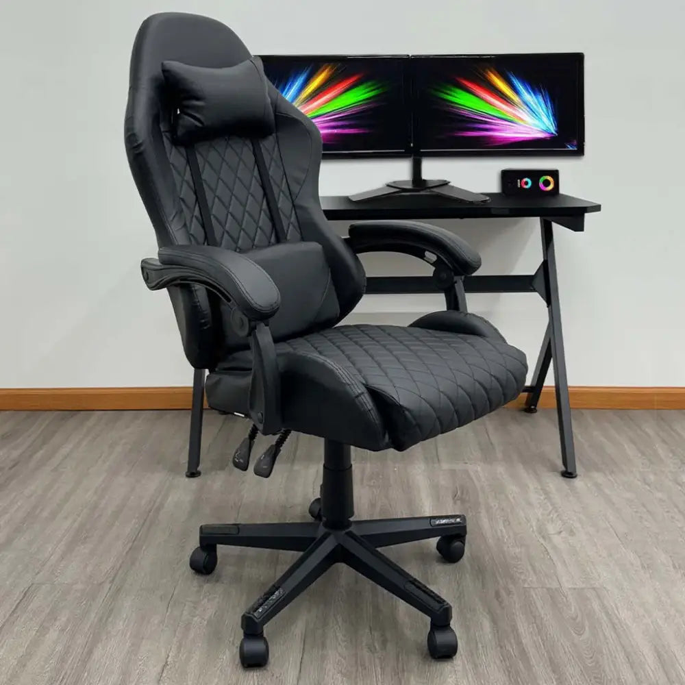 Silla Gamer Negra Tokoa (OS-2185) - Sillas de Escritorio