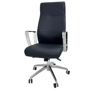 Silla de Oficina Ejecutiva en Vinilo Tokoa Negra (OS-2219) - Sillas