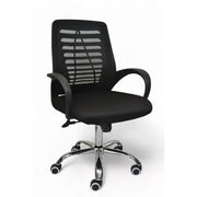 Silla Operativa Loto Mesh Negra Base Metálica - Sillas de Oficina