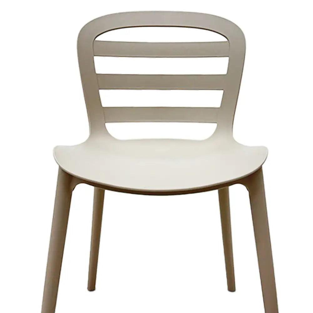 Silla Plástica Color Taupe Tokoa (EX-7173) - Sillas