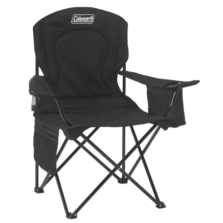 Silla Plegable con Hielera Coleman Quad V2 Negra (2000032007) - Sillas Plegables