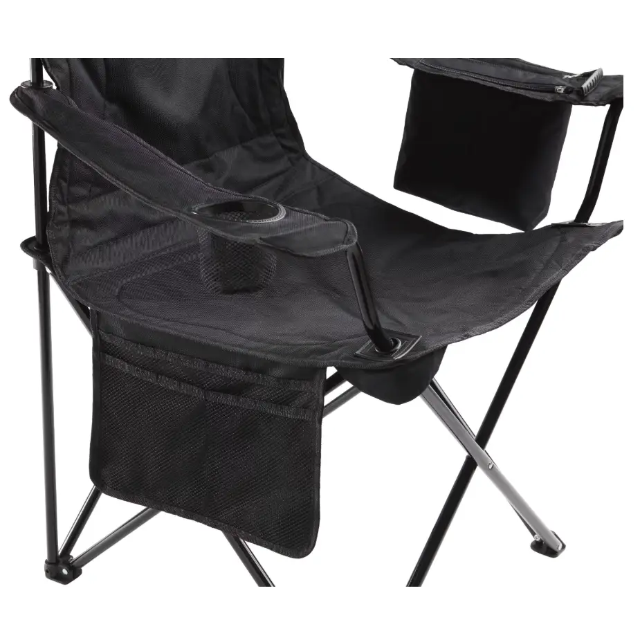 Silla Plegable con Hielera Coleman Quad V2 Negra (2000032007) - Sillas Plegables