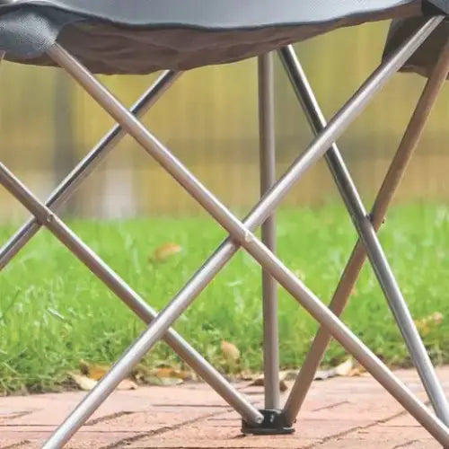 Silla Plegable con Hielera Quad V2 Gris Negro Coleman (2000034873) - Sillas Plegables