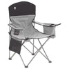 Silla Plegable con Hielera Quad V2 Gris Negro Coleman (2000034873) - Sillas Plegables