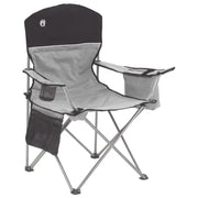 Silla Plegable con Hielera Quad V2 Gris Negro Coleman (2000034873) - Sillas Plegables