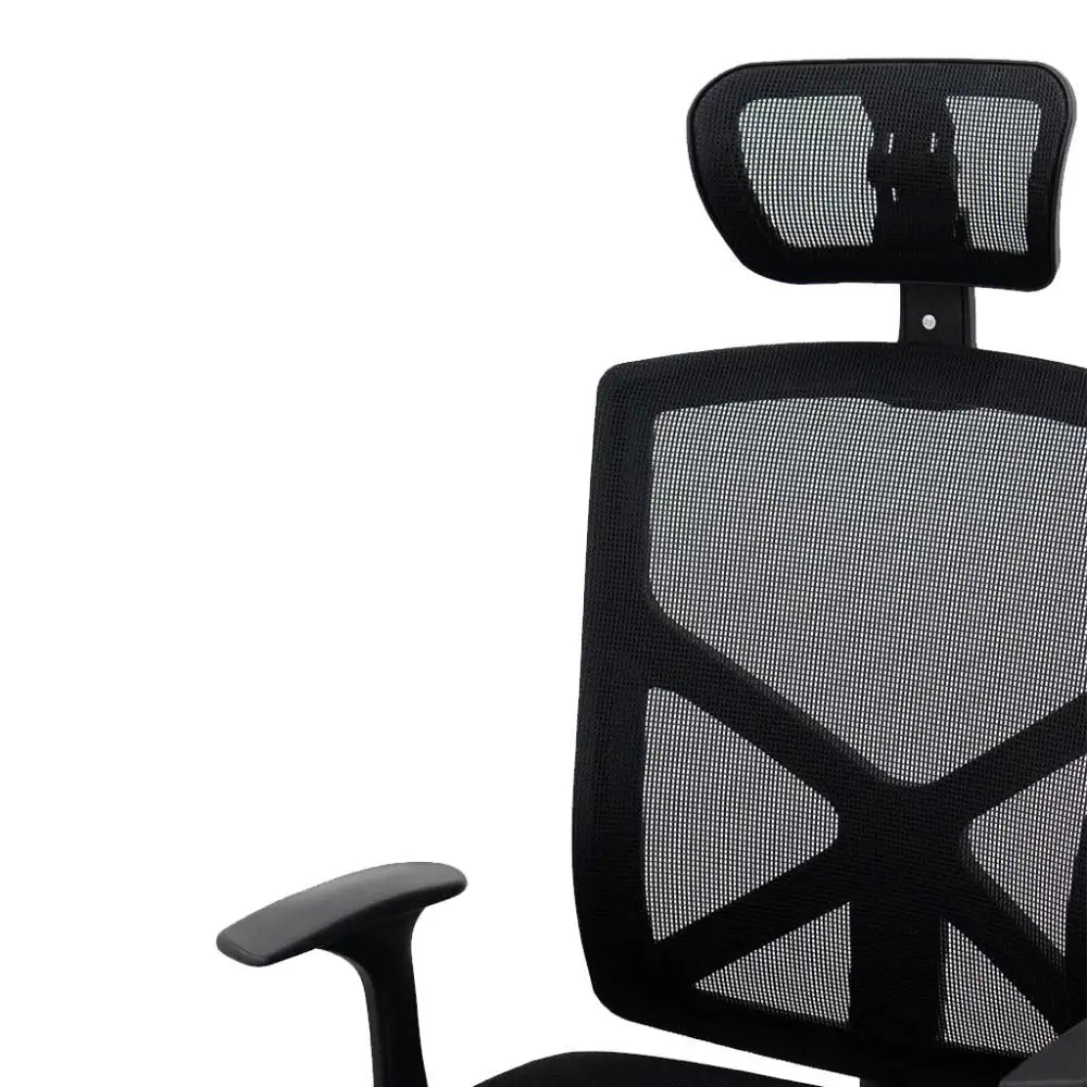 Silla Semi Ejecutiva Ergonómica de Malla Tokoa Negra (OS-2160) - Sillas Escritorio