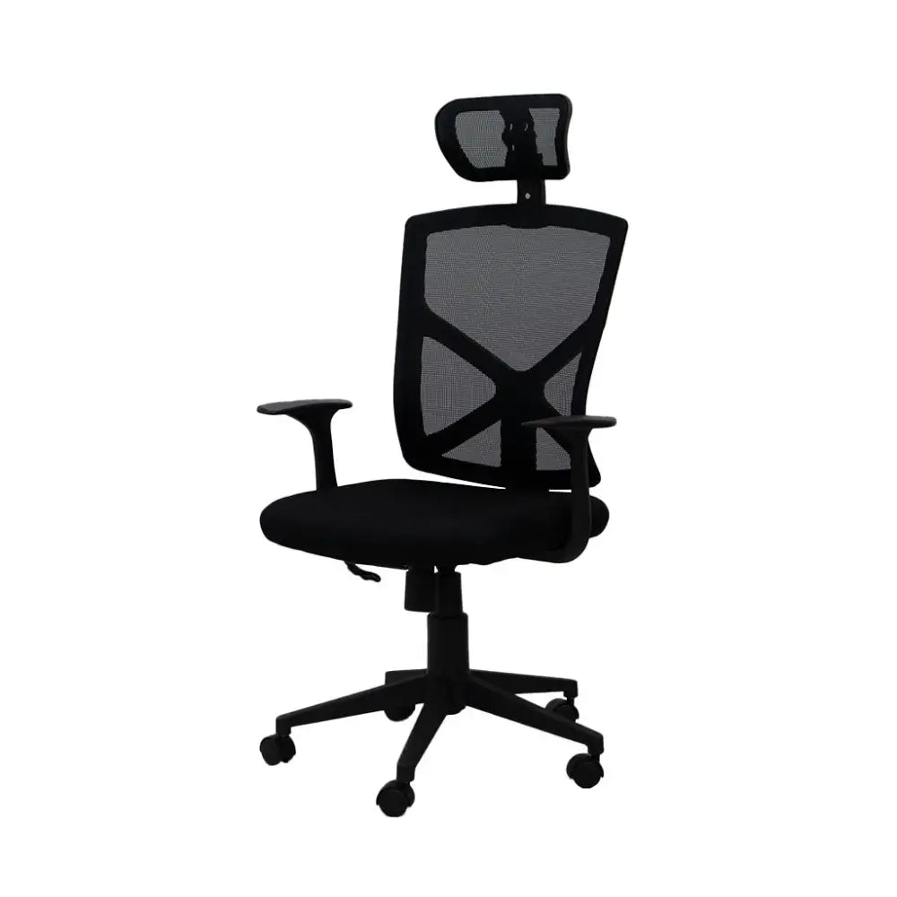 Silla Semi Ejecutiva Ergonómica de Malla Tokoa Negra (OS-2160) - Sillas Escritorio