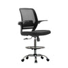 Silla Tipo Cajero con Brazos Aro y Base Cromada - Sillas de Oficina