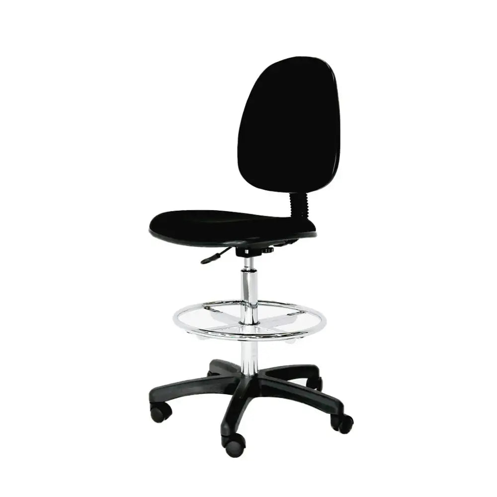 Silla Tipo Cajero en Lino Negro Tokoa (OS-004NE) - Sillas de Oficina