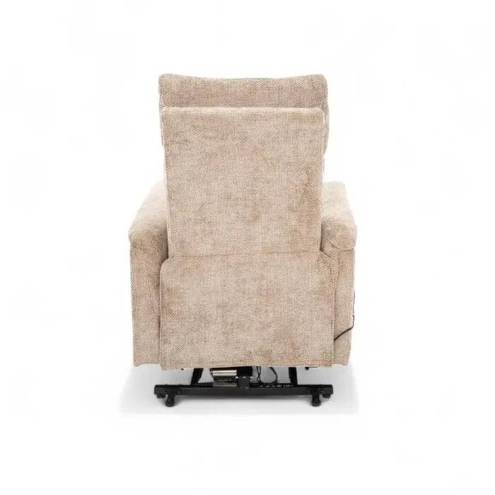 Sillón Reclinable Individual Eléctrico Orión con Sistema Lift Tela Arena