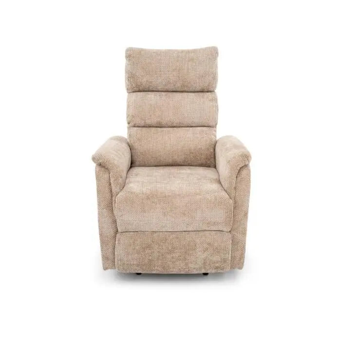 Sillón Reclinable Individual Eléctrico Orión con Sistema Lift Tela Arena
