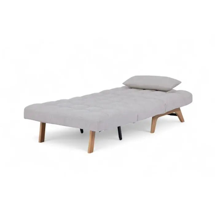 Sofá Cama Coral Tamaño Twin Color Gris Claro