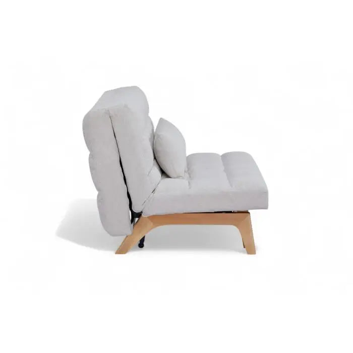 Sofá Cama Coral Tamaño Twin Color Gris Claro