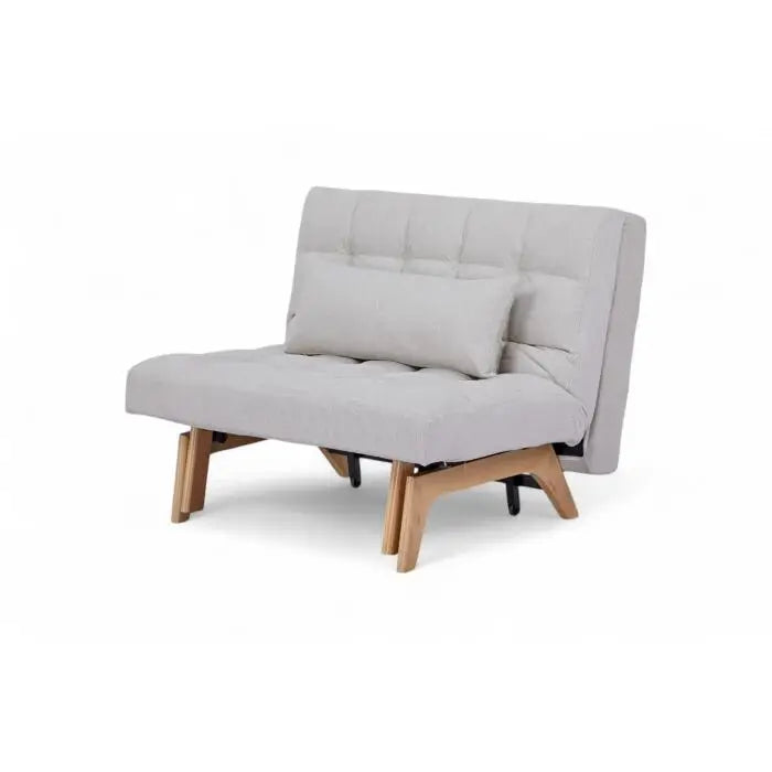 Sofá Cama Coral Tamaño Twin Color Gris Claro