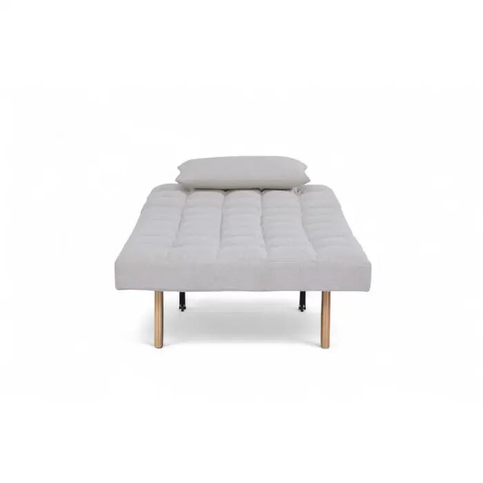 Sofá Cama Coral Tamaño Twin Color Gris Claro