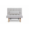 Sofá Cama Coral Tamaño Twin Color Gris Claro