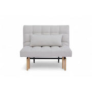 Sofá Cama Coral Tamaño Twin Color Gris Claro