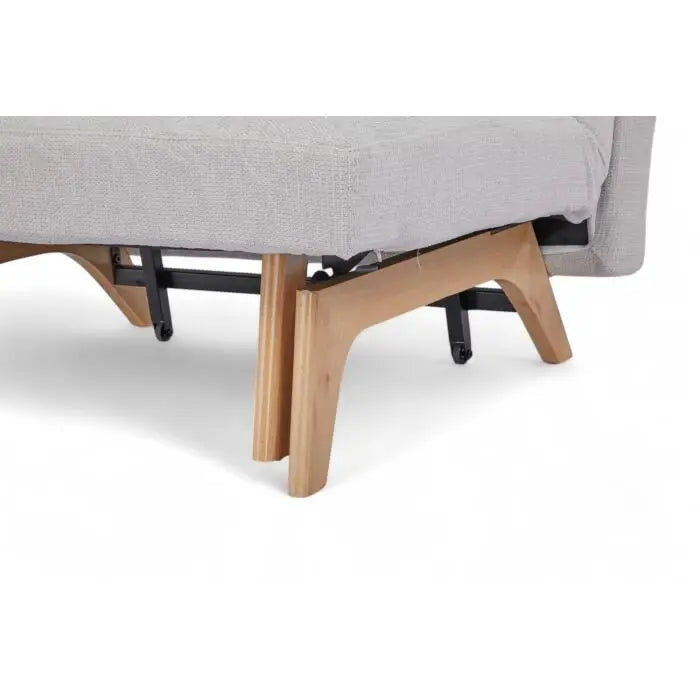 Sofá Cama Coral Tamaño Twin Color Gris Claro