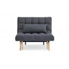 Sofá Cama Coral Tamaño Twin Color Gris Oscuro