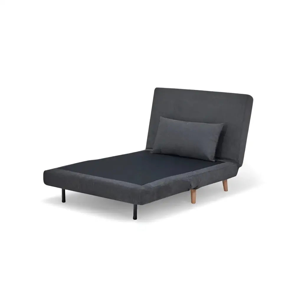 Sofá Cama Space Tamaño Twin Color Gris Oscuro