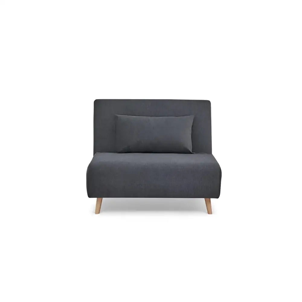 Sofá Cama Space Tamaño Twin Color Gris Oscuro