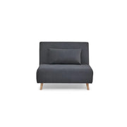 Sofá Cama Space Tamaño Twin Color Gris Oscuro