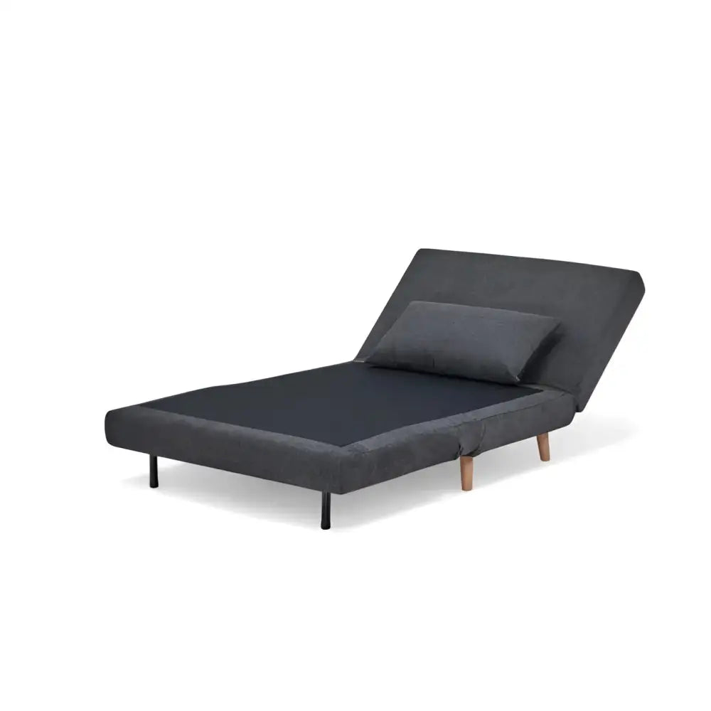 Sofá Cama Space Tamaño Twin Color Gris Oscuro