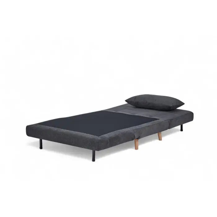 Sofá Cama Space Tamaño Twin Color Gris Oscuro