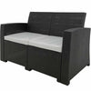 Sofá Doble Tavarúa Plástico con Cojín en Color Café Reyplast (SLX114000) yapcr.com Costa Rica