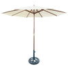 Sombrilla de Patio Redonda 270cm Beige Tokoa (EX-7156)