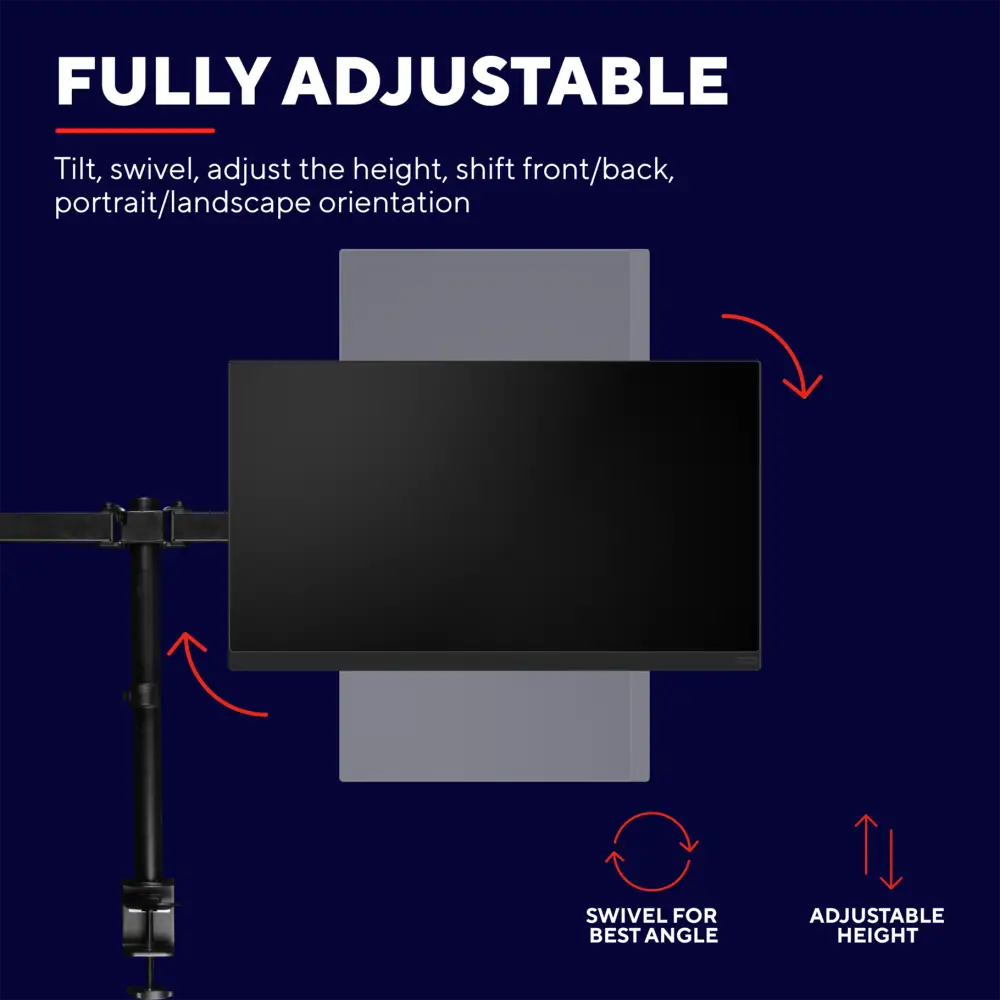 Soporte Articulado Doble para Monitor 32’’ Trust GXT1120 MARA (23941) - monitor