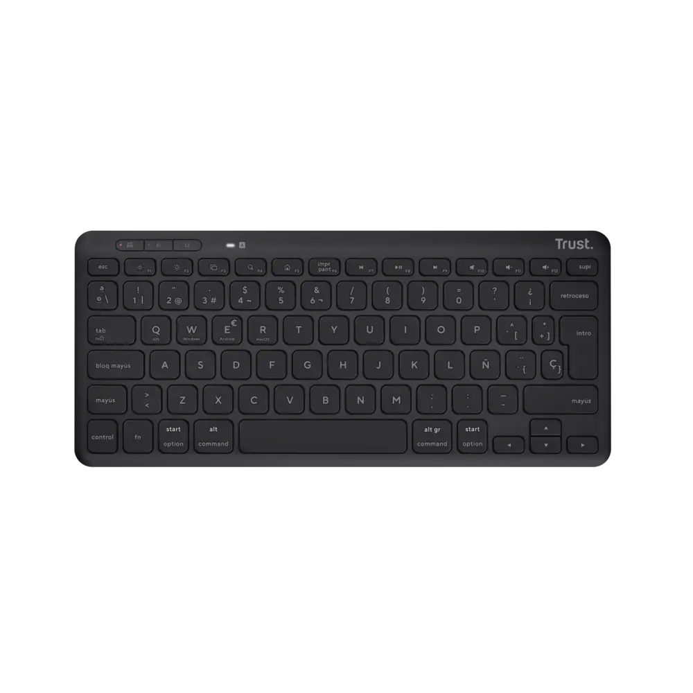 Teclado Inalámbrico Eco Multidispositivo Lyra Negro Trust (25059)