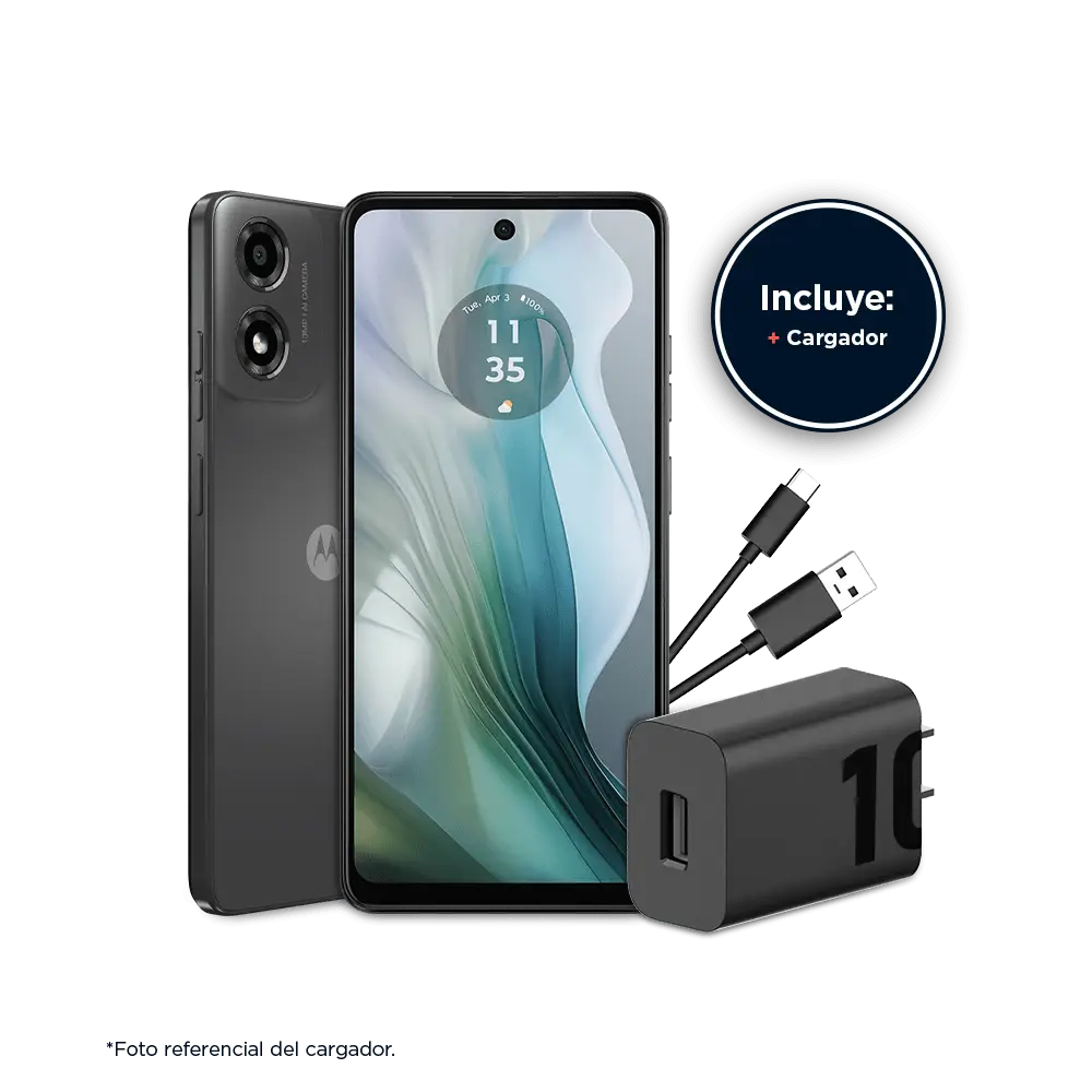Teléfono Celular Motorola E14 - 2 + 2GB RAM - 64GB - Gris - Celulares