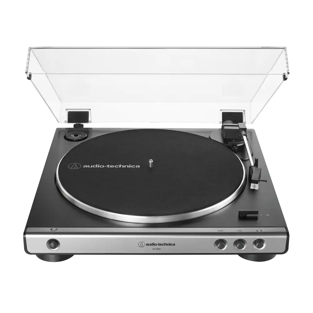 Tocadiscos de Transmisión por Correa Automático Gris Audio-Technica (AT-LP60X-GM)