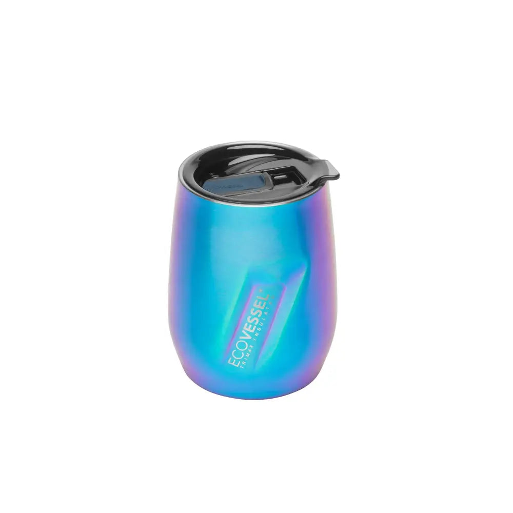 Vaso Térmico EcoVessel The Port de Acero Inoxidable 10 oz con Tapa Deslizante Over the Rainbow (PORT10OTR) Botella