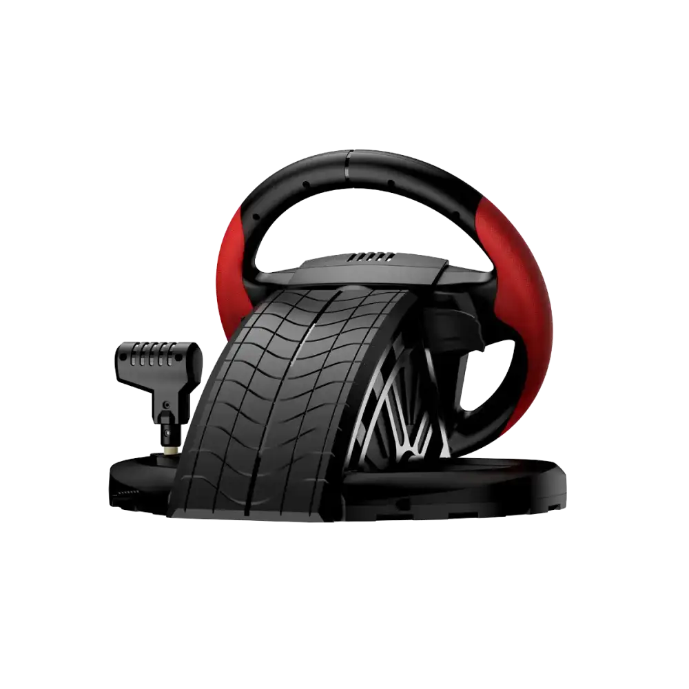 Volante con Pedales y Palanca Genius RS2 SpeedMaster para PC PlayStation Volantes